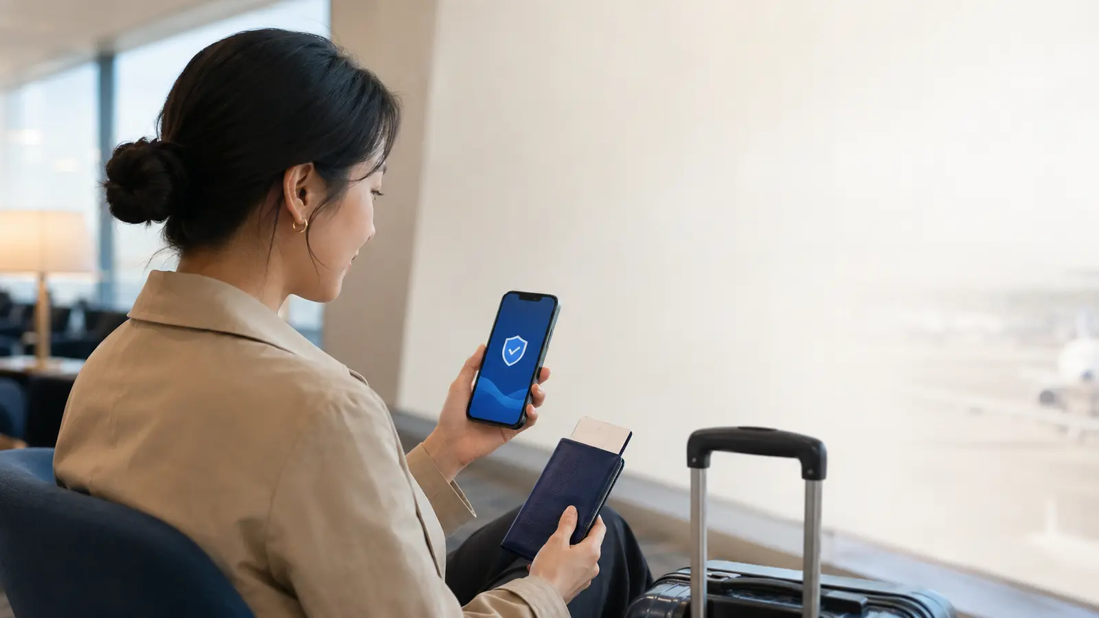 출발 전 크루페이 결제 조건을 함께 확인하는 여행자